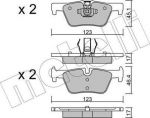 METELLI 22-0962-0 комплект тормозных колодок, дисковый тормоз на 1 (F20)