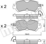 METELLI 22-0970-0 комплект тормозных колодок, дисковый тормоз на MAZDA CX-3 (DK)