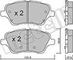 METELLI 22-0976-0 комплект тормозных колодок, дисковый тормоз на FORD TRANSIT COURIER Kombi