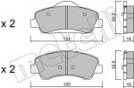 METELLI 22-0982-0 комплект тормозных колодок, дисковый тормоз на PEUGEOT 308 II