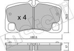 METELLI 22-1005-0 комплект тормозных колодок, дисковый тормоз на PORSCHE 911 (997)