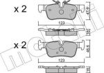 METELLI 22-1038-0 комплект тормозных колодок, дисковый тормоз на 2 Active Tourer (F45)
