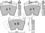 METELLI 22-1043-0 комплект тормозных колодок, дисковый тормоз на VW PHAETON (3D_)