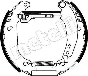 METELLI 51-0004 комплект тормозных колодок на PEUGEOT 306 (7B, N3, N5)
