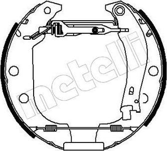 METELLI 51-0005 комплект тормозных колодок на PEUGEOT 306 (7B, N3, N5)