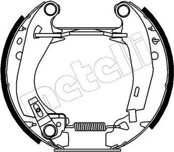 METELLI 51-0009 комплект тормозных колодок на PEUGEOT 205 I (741A/C)
