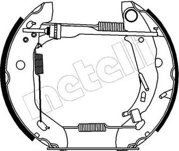 METELLI 51-0171 комплект тормозных колодок на MERCEDES-BENZ A-CLASS (W168)