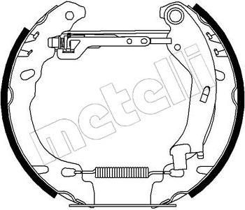 METELLI 51-0194 комплект тормозных колодок на FIAT PANDA (169)
