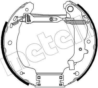 METELLI 51-0269 комплект тормозных колодок на NISSAN PRIMERA (P10)