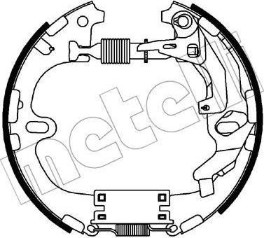 METELLI 51-0299 комплект тормозных колодок на TOYOTA COROLLA Compact (_E11_)