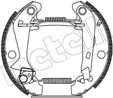 METELLI 51-0371 комплект тормозных колодок на RENAULT 4 (112_)