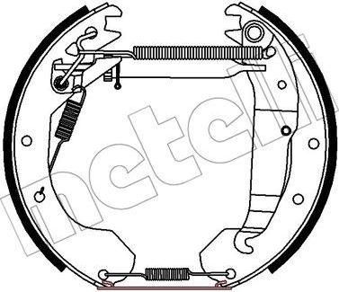 METELLI 51-0442 комплект тормозных колодок на OPEL VECTRA A (86_, 87_)