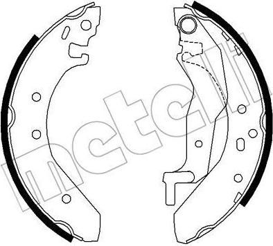 METELLI 53-0006 комплект тормозных колодок на HONDA CONCERTO седан (HWW)
