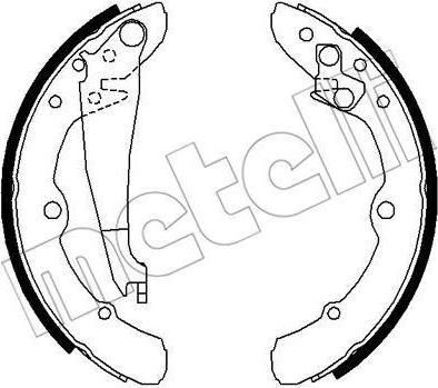 METELLI 53-0008 комплект тормозных колодок на AUDI 100 Avant (44, 44Q, C3)