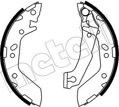 METELLI 53-0170 комплект тормозных колодок на HYUNDAI ACCENT II седан (LC)
