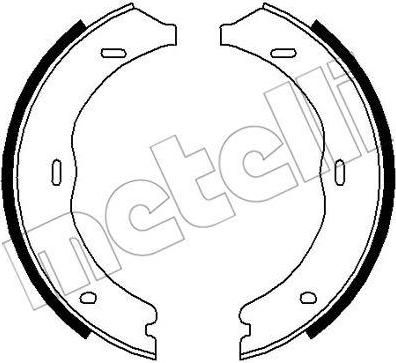 METELLI 53-0248 комплект тормозных колодок, стояночная тормозная с на MERCEDES-BENZ VITO автобус (W639)
