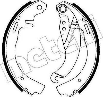 METELLI 53-0303 комплект тормозных колодок на OPEL KADETT D (31_-34_, 41_-44_)