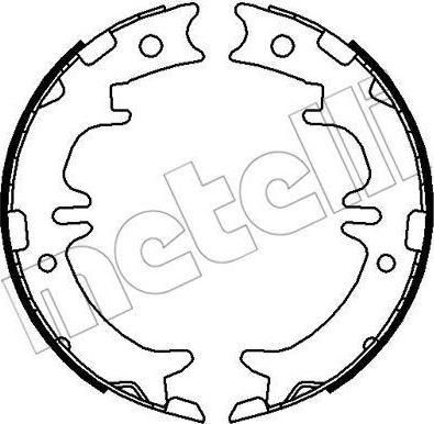 METELLI 53-0439 комплект тормозных колодок, стояночная тормозная с на TOYOTA PREVIA (MCR3_, ACR3_, CLR3_)