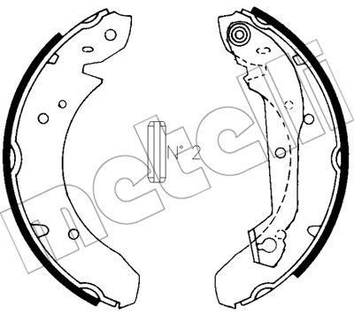 METELLI 53-0558 комплект тормозных колодок на FORD TAUNUS '80 (GBS, GBNS)