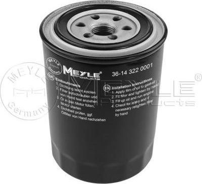 Meyle 36-14 322 0001 масляный фильтр на NISSAN PICK UP III (D22)