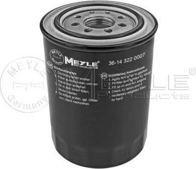 Meyle 36-14 322 0007 масляный фильтр на NISSAN PRIMERA (P10)