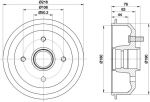 MINTEX MBD008 тормозной барабан на FORD KA (RB_)