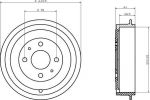 MINTEX MBD051 тормозной барабан на ALFA ROMEO 146 (930)
