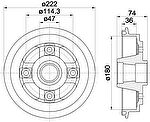 MINTEX MBD160 тормозной барабан на GEO METRO