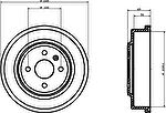 MINTEX MBD286 тормозной барабан на OPEL ASTRA H (L48)