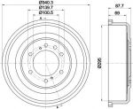 MINTEX MBD347 тормозной барабан на NISSAN PATHFINDER II (R50)