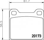 MINTEX MDB1068 комплект тормозных колодок, дисковый тормоз на MERCEDES-BENZ S-CLASS (W126)