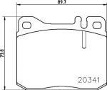 MINTEX MDB1180 Колодки торм.пер. MB W126 (85-91), W123