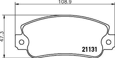 MINTEX MDB1228 комплект тормозных колодок, дисковый тормоз на ALFA ROMEO ARNA (920)