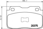 MINTEX MDB1256 комплект тормозных колодок, дисковый тормоз на FIAT FIORINO фургон (146)