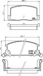 MINTEX MDB1325 комплект тормозных колодок, дисковый тормоз на TOYOTA MR 2 III (ZZW3_)