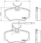 MINTEX MDB1376 комплект тормозных колодок, дисковый тормоз на PEUGEOT 405 I Break (15E)