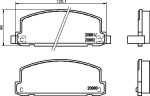 MINTEX MDB1397 комплект тормозных колодок, дисковый тормоз на ISUZU GEMINI седан (JT)