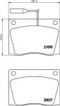 MINTEX MDB1499 комплект тормозных колодок, дисковый тормоз на CARBODIES FX4