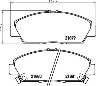 MINTEX MDB1635 Колодки торм.пер. Honda Accord, Rover 600