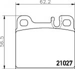 MINTEX MDB1650 комплект тормозных колодок, дисковый тормоз на MERCEDES-BENZ S-CLASS (W126)