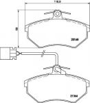 MINTEX MDB1700 Комплект тормозных колодок, диско