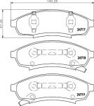 MINTEX MDB1764 комплект тормозных колодок, дисковый тормоз на CHEVROLET LUMINA купе