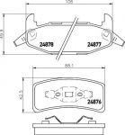 MINTEX MDB1765 комплект тормозных колодок, дисковый тормоз на CHEVROLET LUMINA купе