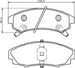 MINTEX MDB1776 комплект тормозных колодок, дисковый тормоз на CADILLAC ALLANTE купе