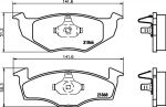 MINTEX MDB1805 комплект тормозных колодок, дисковый тормоз на VW LUPO (6X1, 6E1)