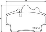 MINTEX MDB1873 комплект тормозных колодок, дисковый тормоз на PORSCHE BOXSTER (987)