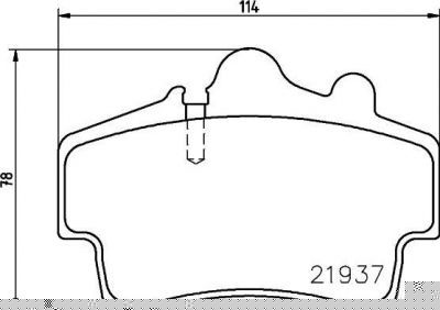 MINTEX MDB1873 комплект тормозных колодок, дисковый тормоз на PORSCHE BOXSTER (987)
