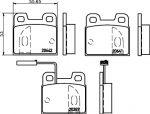 MINTEX MDB1911 комплект тормозных колодок, дисковый тормоз на ALFA ROMEO 75 (162B)
