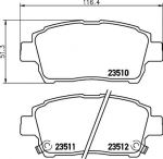 MINTEX MDB2029 Колодки торм.пер. Toyota Celica, Corolla, Yaris