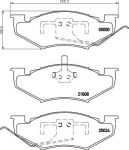 MINTEX MDB2101 комплект тормозных колодок, дисковый тормоз на CHRYSLER SARATOGA